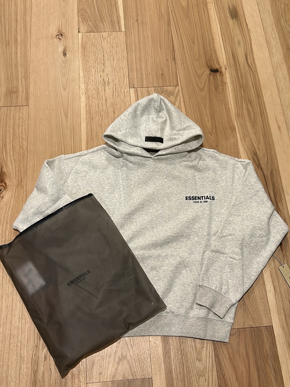 Essentials Men’s Light oatmeal hoodie